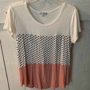 Moa Moa tshirt in pink and polka dots